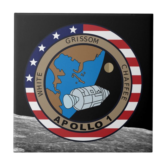 Logotipo de Patch de Missão Apollo 1 (Frente)