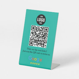 Logotipo de Pedestal do Código QR do Google Review
