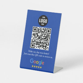 Logotipo de Pedestal do Código QR do Google Review