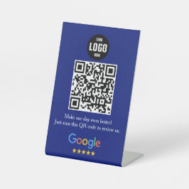Logotipo de Pedestal do Código QR do Google Review