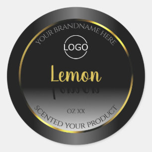 Logotipo de quadro Dourado de etiquetas de produto
