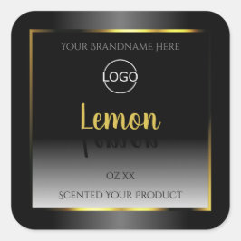 Logotipo de quadro Dourado de etiquetas de produto