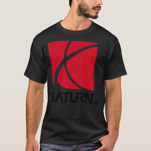 LOGOTIPO DE SATURN-CARRO - Camisa T essencial (Frente)
