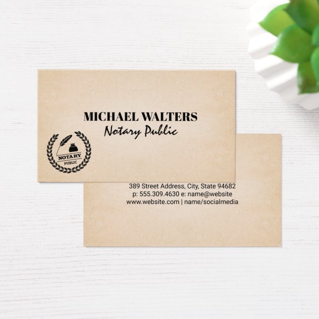 Logotipo de selo público notário (Mesa)