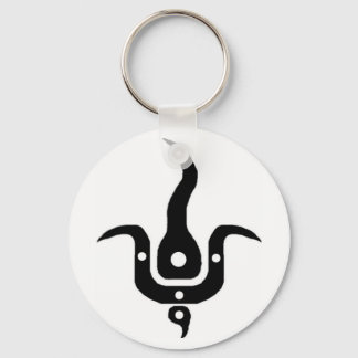 logotipo de skateteam de conspiração chaveiro