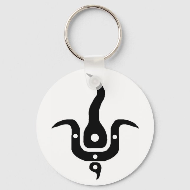 logotipo de skateteam de conspiração chaveiro (Frente)