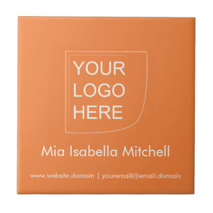 Logotipo de Tangerina sem cor de tendência - Azule