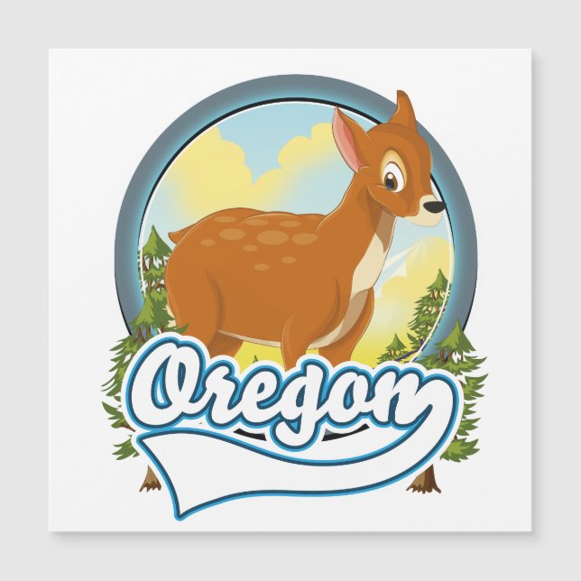 logotipo de viagem Oregon Deer (Frente)