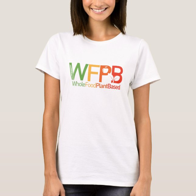 Logotipo de WFPB - branco da camisa de t (Frente)