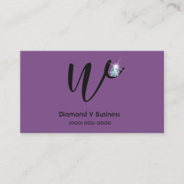 Logotipo Diamante Rhinestone Cartões de visitas in
