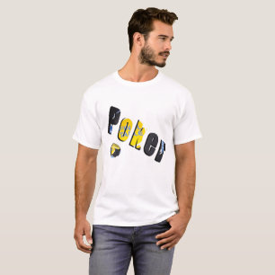 Logotipo Dimensionável do Chips Poker, Camiseta B