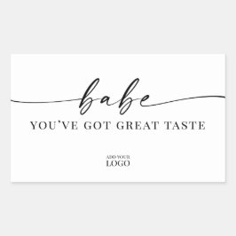 Logotipo do adesivo de marca feminina barata