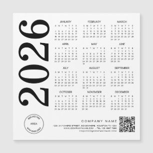 Logotipo do Calendário 2025 Código QR Negrito e Br