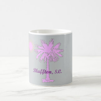Logotipo do calor do Palmetto com Bluffton, caneca