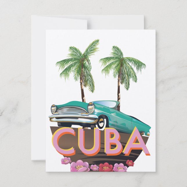 Logotipo do carro clássico de Cuba (Frente)