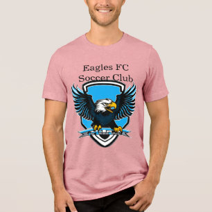 Logotipo do Clube de Futebol Eagles FC em Azul Cla