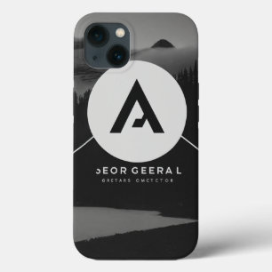 Logotipo do contratado geral minimalista - preto e