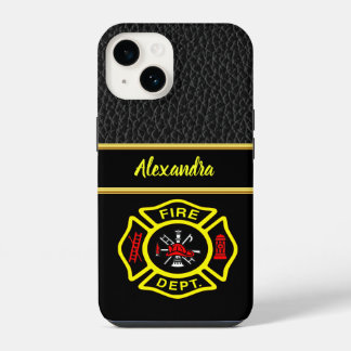 Logotipo do Corpo de Bombeiros Crachá Preto e Amar