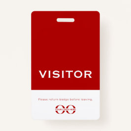 Logotipo do Crachá para visitantes profissionais