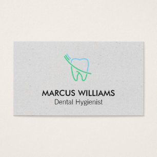 Logotipo do dente e do pincel