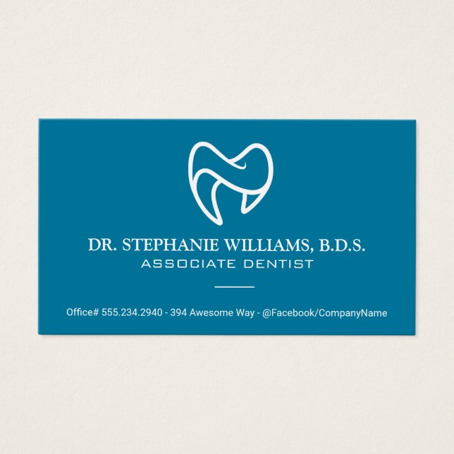 Logotipo do dente moderno | Dental (Frente)