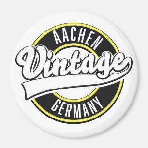 Logótipo do estilo de vintage Dortmund, imã