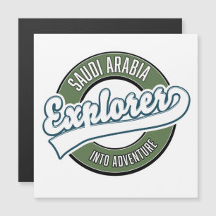 logotipo do explorador da Arábia Saudita na aventu