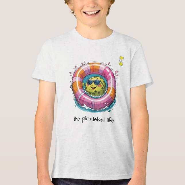 Logotipo do Friendly Pickleball hearts com persona (Frente)