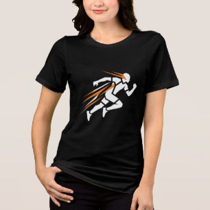 Logotipo do Golden Runner Elegante Design de Movim