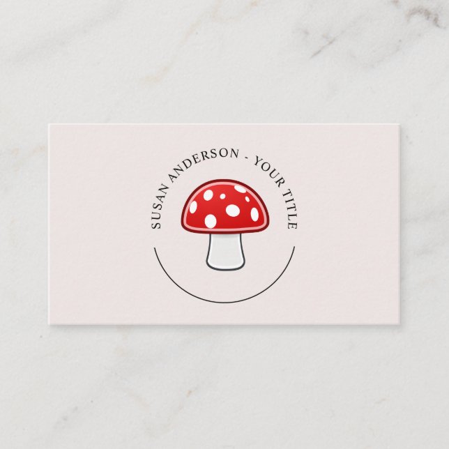 Logotipo do Mushroom Cartão de visita (Frente)