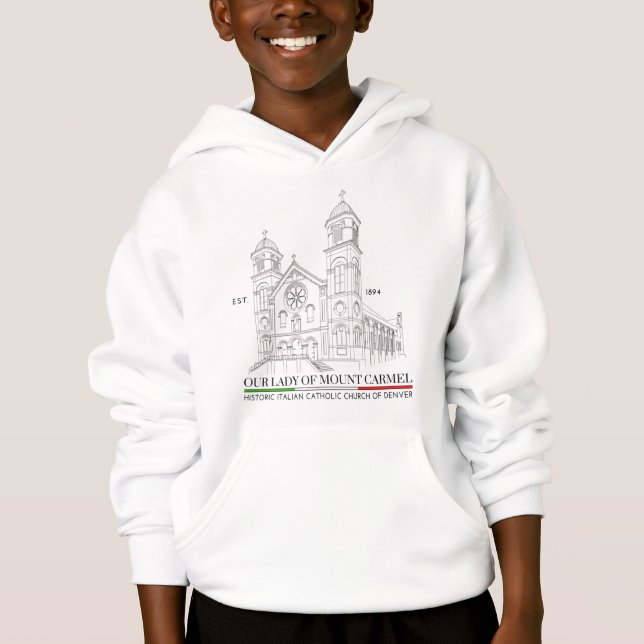 Logotipo do OLMC Kids Pullover Hoodie White (Frente)