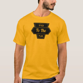 Logotipo do plano na camiseta