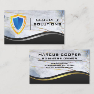Logotipo do Security Shield   Cartão de visita de