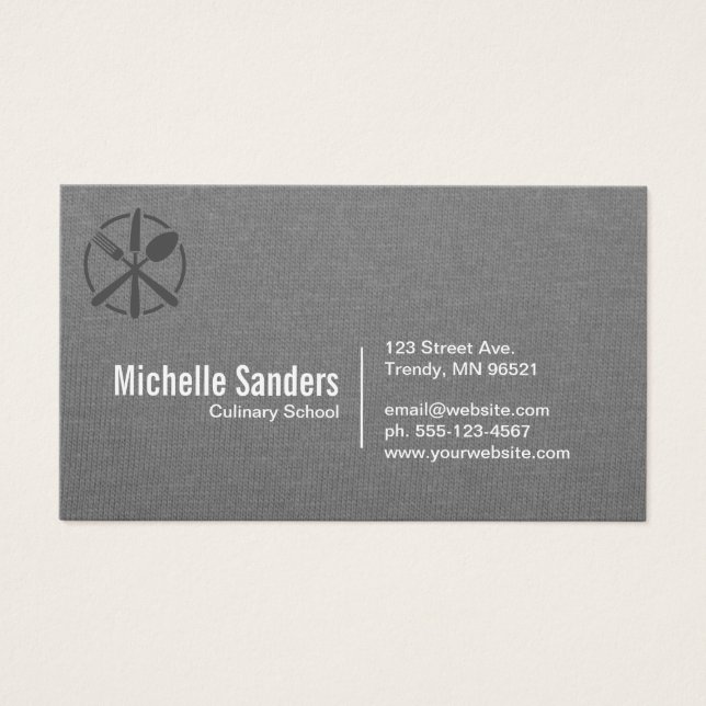 Logotipo do Silverware | Textura de cinza (Frente)