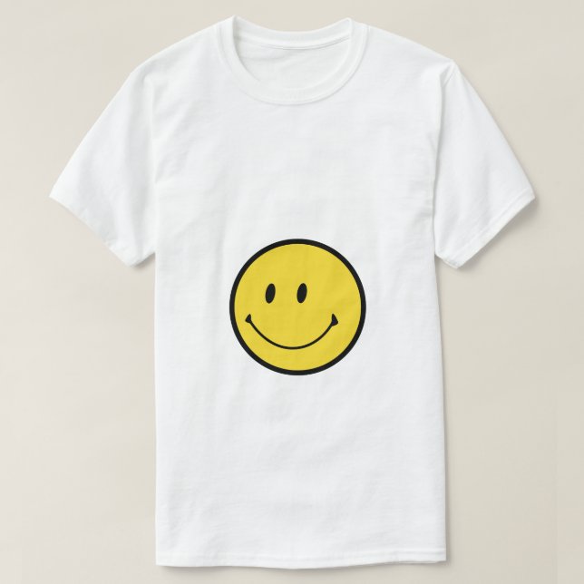 Logotipo do smiley face T- Camisa (Frente do Design)