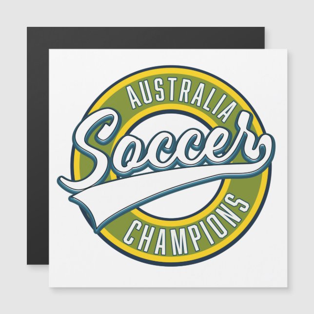 logotipo dos campeões de futebol da Austrália. (Frente/Verso)