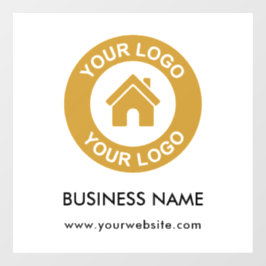 Logotipo e Texto de Negócios Personalizados