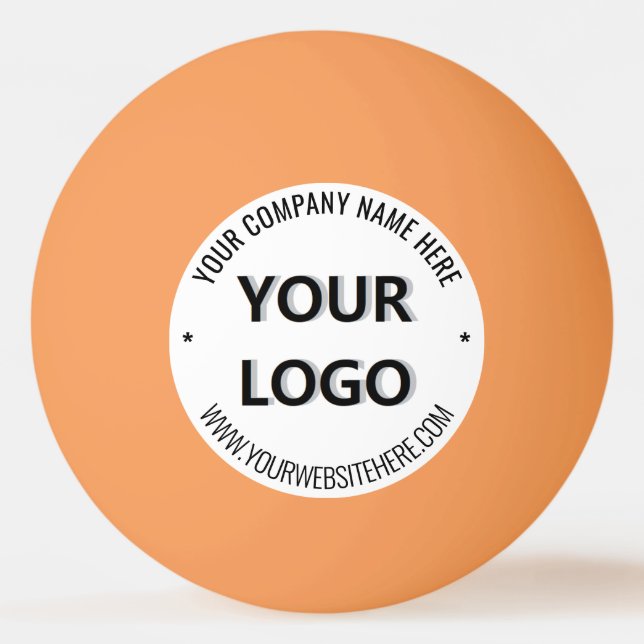 Logotipo e Texto Personalizados Bolas de Ping Pong (Verso)