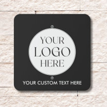 Logotipo e Texto Personalizados Preto e Branco par