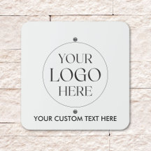 Logotipo e Texto Personalizados Preto e Branco par