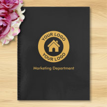 Logotipo e texto personalizados simples preto para