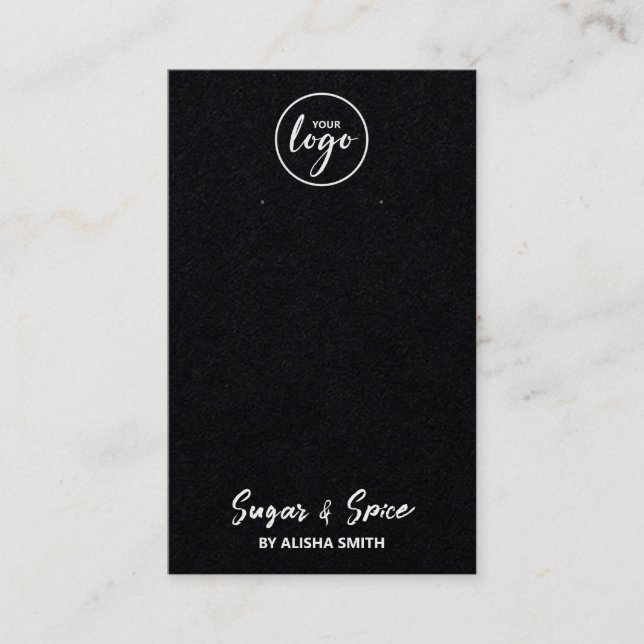 Logotipo editável Cartões de empacotamento para o  (Frente)