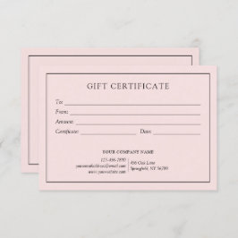 Logotipo Elegante de Certificado de Presente Empre