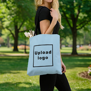 Logotipo Empresarial Bolsa Tote Azul Claro
