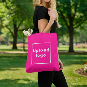 Logotipo Empresarial Bolsa Tote Rosa