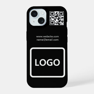 Logotipo Empresarial Código QR Marca Simple Funda