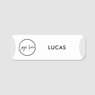 Logotipo Empresarial Etiquetas Nome Funcionário Bá