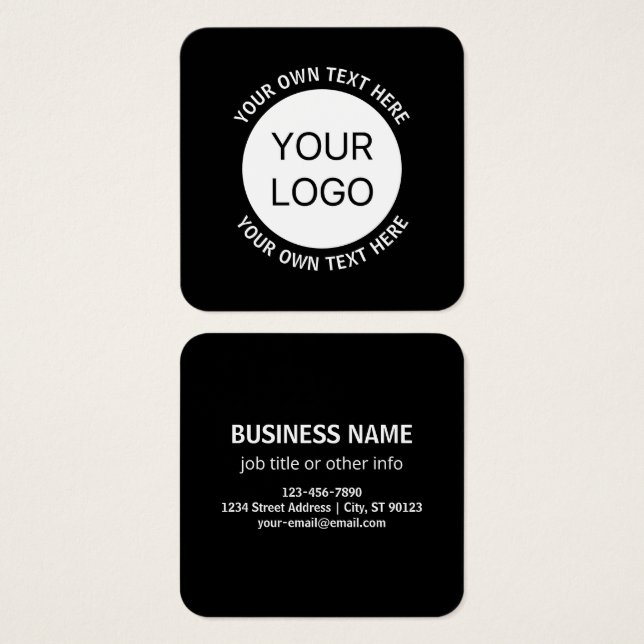 Logotipo Empresarial ou Qualquer Imagem & Texto Ed (Frente & Verso)