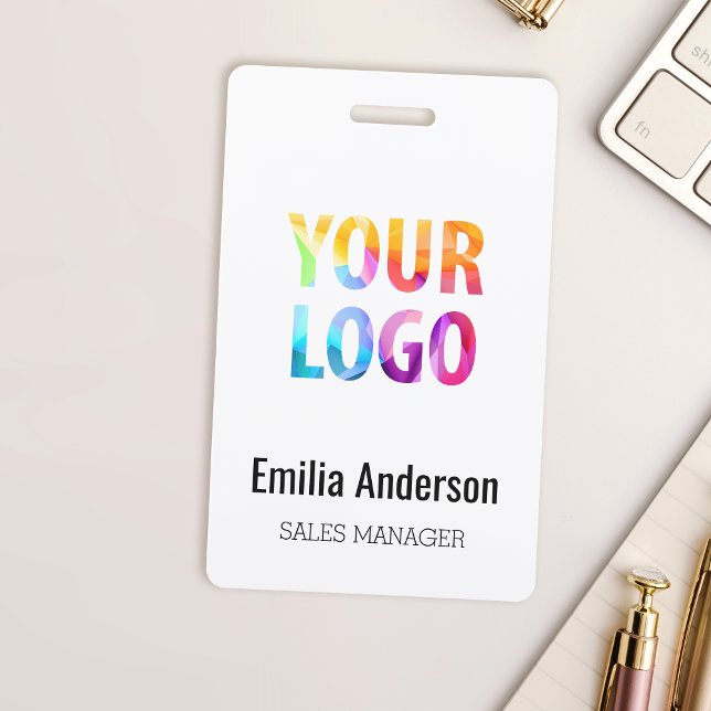 Logotipo Empresarial Personalizado Crachá Básico d (Criador carregado)