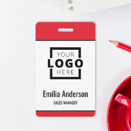 Logotipo Empresarial Personalizado Crachá Básico d